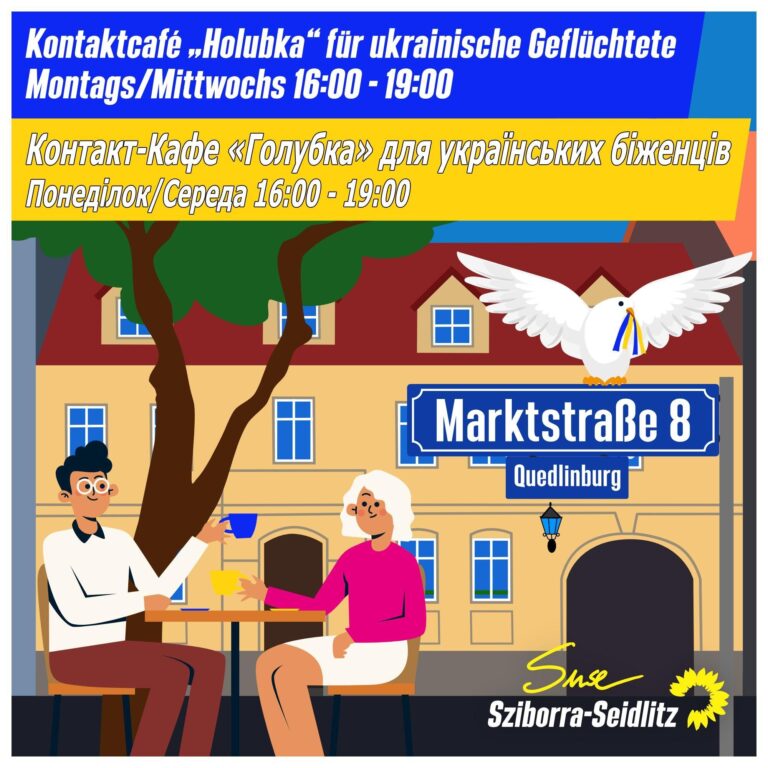 Eröffnung „Kontaktcafé Голубка – Holubka“ für Ukrainerinnen und Ukrainer