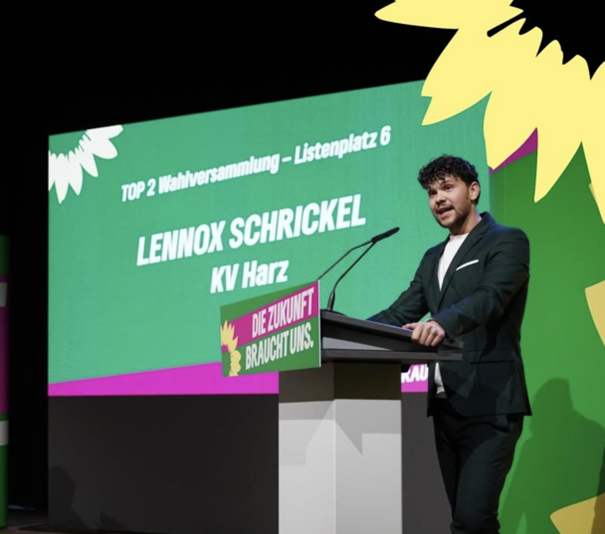 Bündnisgrüne schicken Lennox Schrickel für den Landtag ins Rennen